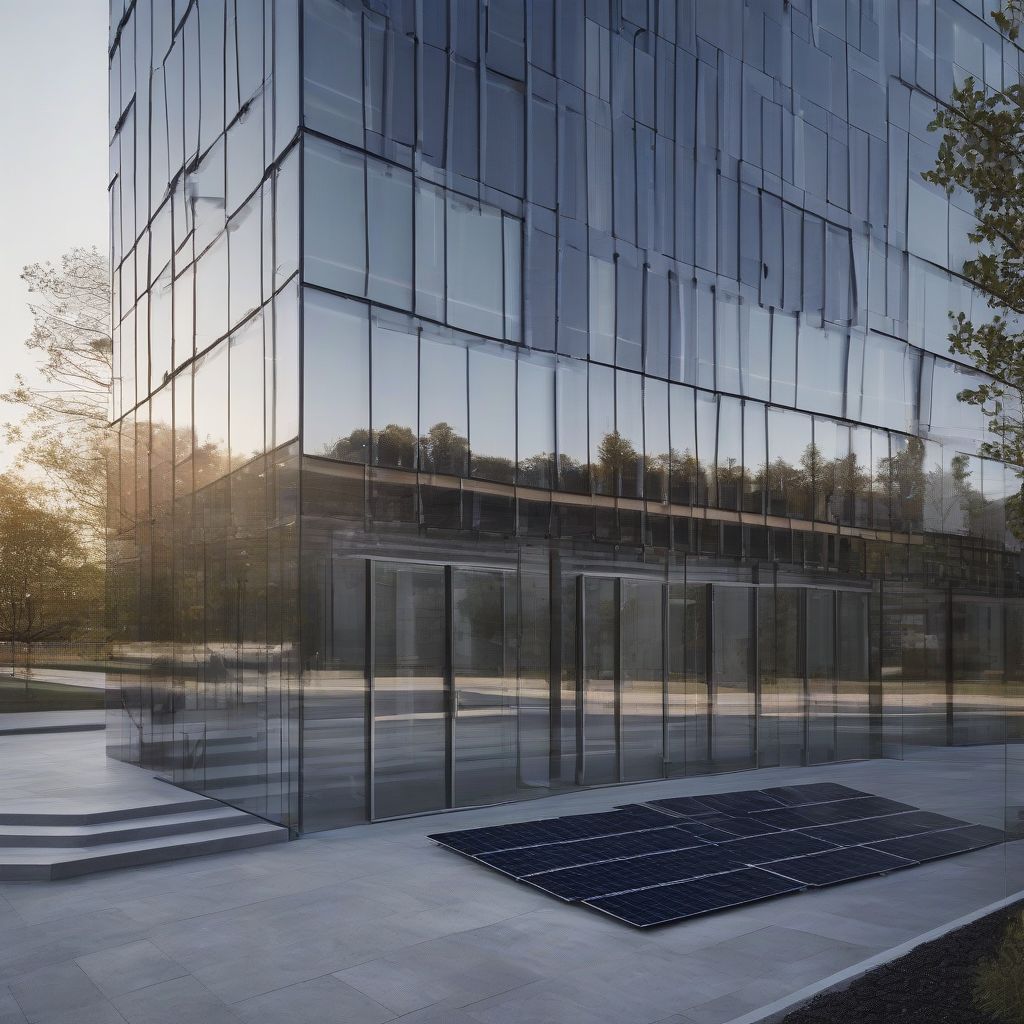 Solar Panels Integrated into Building