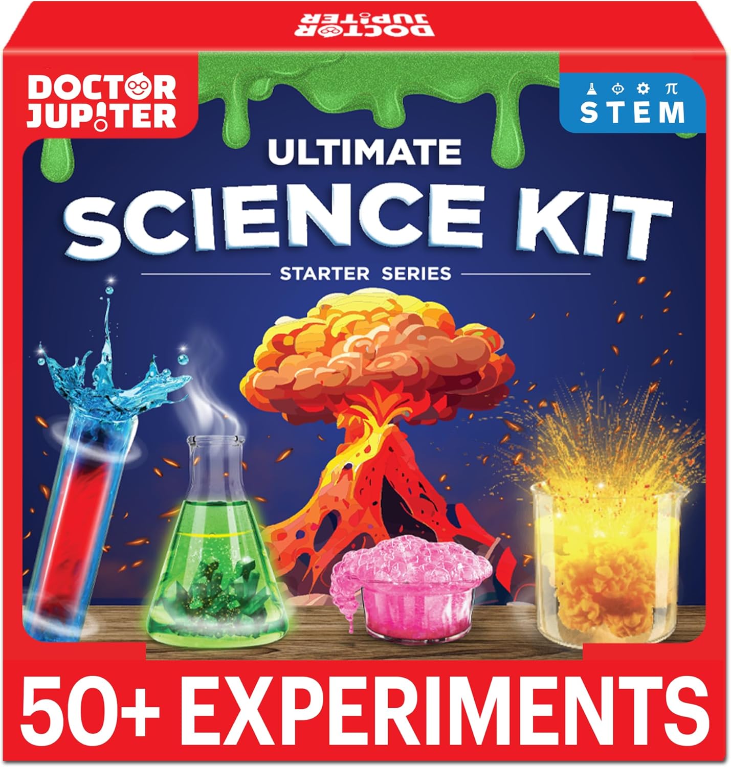Doctor Jupiter Ultimate Science Kit for Kids Ages 8-12| Birthday Gift Ideas for 8-9-10-11-12 Year Old Boys & Girls| STEM Learning & Educational Toys| 50+ Experiments & Projects